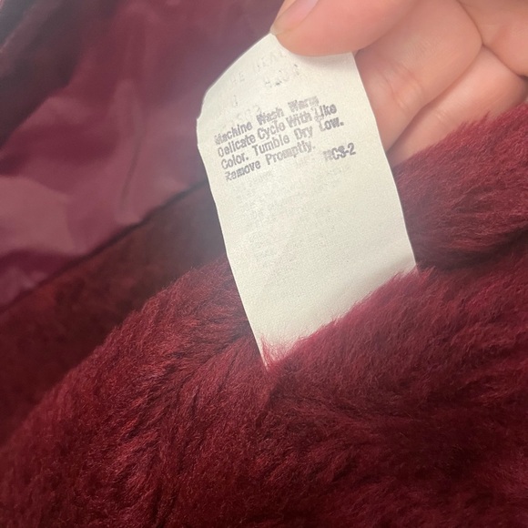 Vintage Weather Breaker Tall Coach Jacket Maroon 90s Mens small - Picture 6 of 6